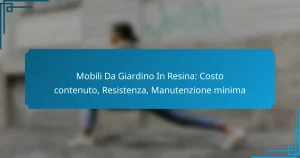 Mobili Da Giardino In Resina: Costo contenuto, Resistenza, Manutenzione minima